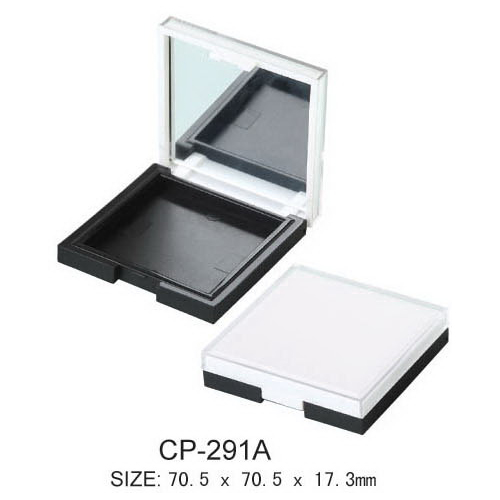 Plastic Square Cosmetic Compact Case With Mirror