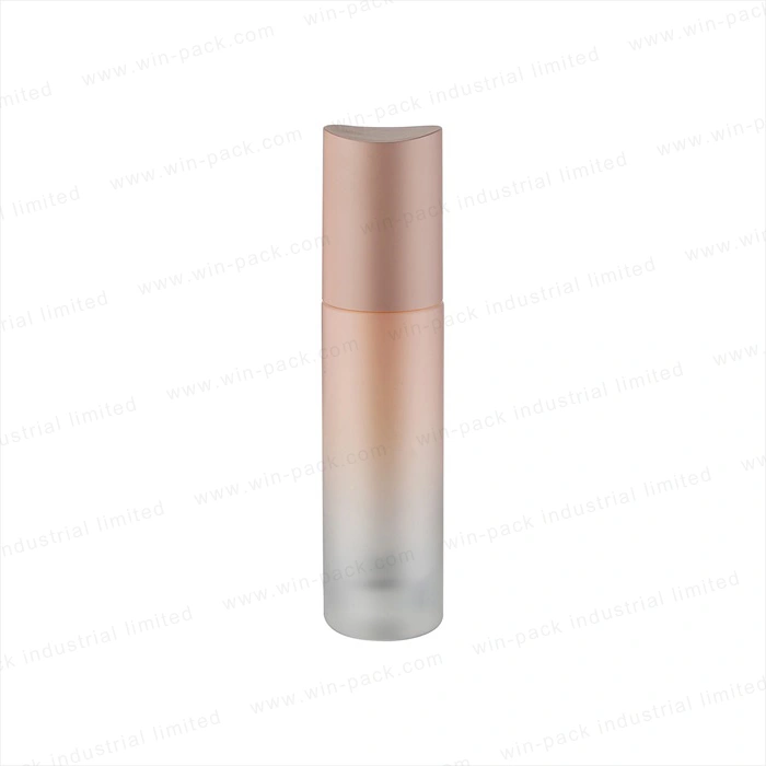 Eco Friendly Glass Body Lotion Pump Slip Shoulder Bottle 30ml 60ml 120ml