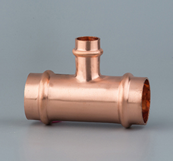 Copper V-profile reducer tee(AS 3688)