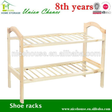 2 layers bamboo shoe rack New Zealand Pine Wood Shoe Rack Corner shoe rack