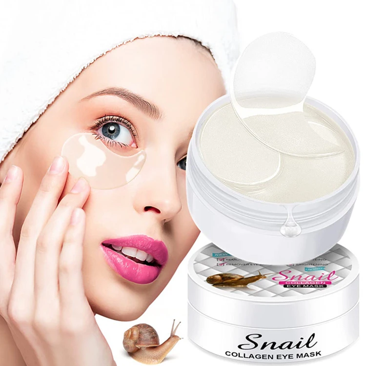 OEM/ODM Snail Under Eye Patches Collage Eye Bags Dark Circles Treatment Eye Mask