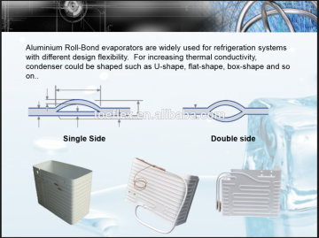 Roll bond evaporator