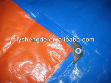 blue orange reinforced tarp