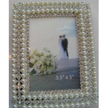 Mode cristaux et perles Photo Frame pour cadeau de mariage