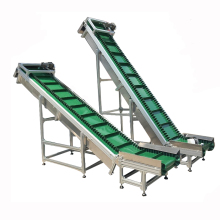 PVC High Inclination Angle Belt Conveyor with Climbing Bucket Elevator