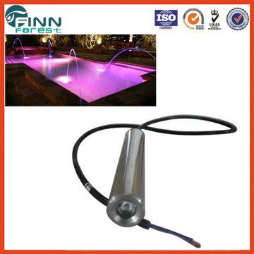 3w led water jet stainless steel 304 water jet light and water fountain jet lighting