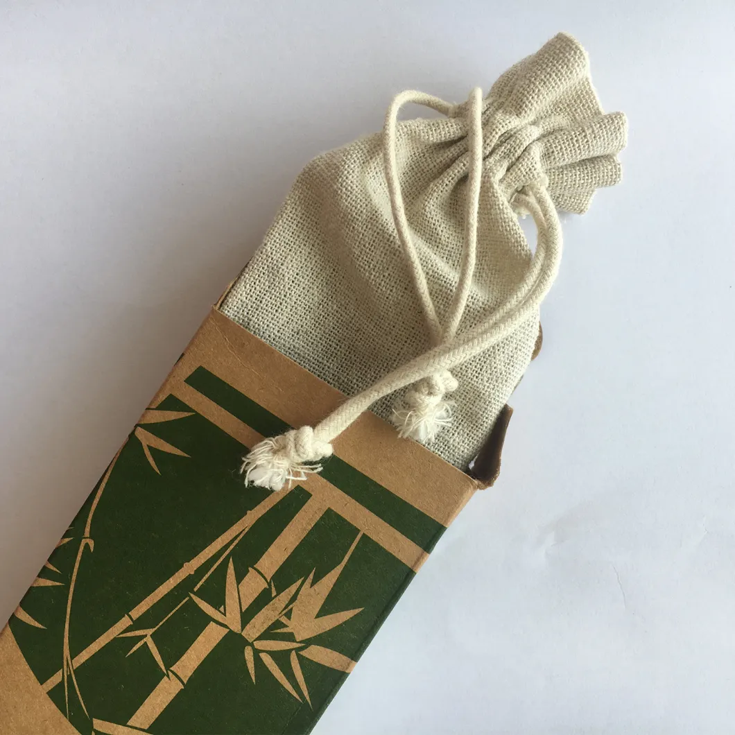 Natural Reusable Bamboo Straw with Customized Logo