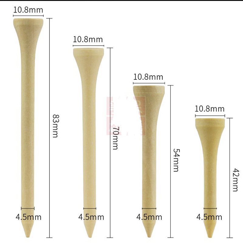 42 mm bamboo golf tee