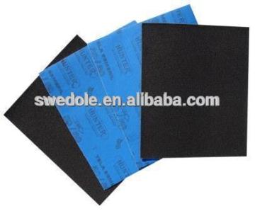 latex paper backing silicon carbide waterproof sanding paper