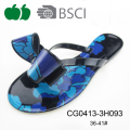 Последние дизайнерские платья Lady Flat Beach Pvc Flip Flops