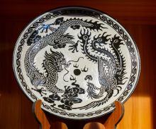 Dish of dragon and Phoenix