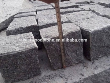Dark grey granite stone paver