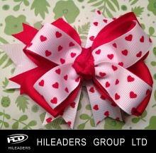 Wholesale Gift Decorative Printed Dot Ribbon Flower Ribbon Bow