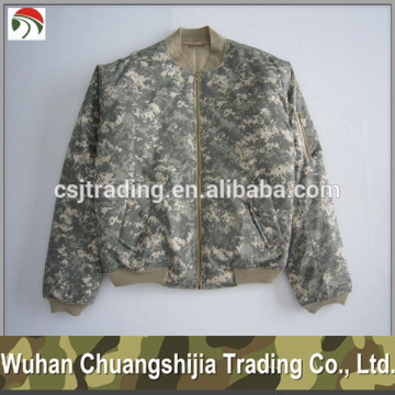 digital camouflage rip-stop flight jacket