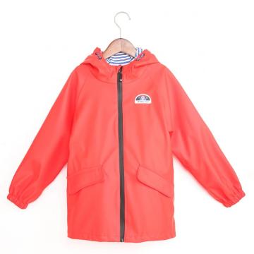 Kids rain coated jacket