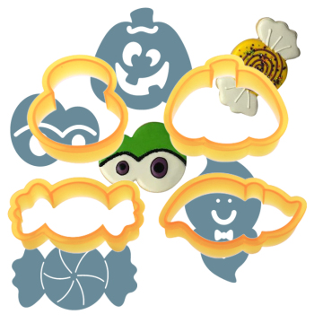 Halloween Fondant Biscuit Dough Cookie Cutter Mold for Royal Icing