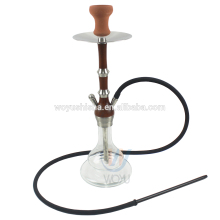 Wood stem wooden hookah with click narguile shisha de madera