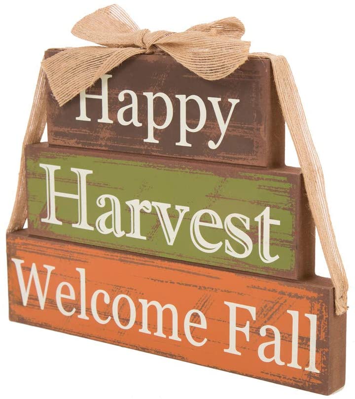 Happy Harvest ยินดีต้อนรับ Fall Decor