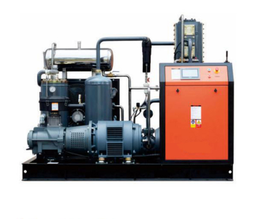 Screw piston booster compressor