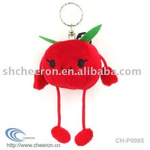 Stuffed fruit keychain,plush fruit toy,soft fruit