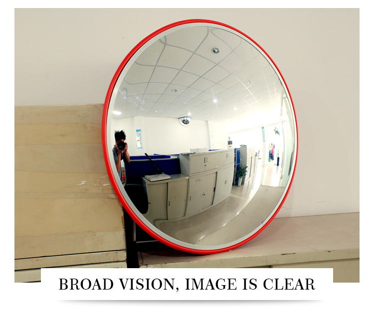 High Quality 300mm Acrylic Mirror, Orange Back Round Buy Convex Mirror Indoor Safety /