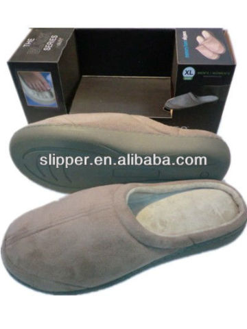 beige memory foam slipper