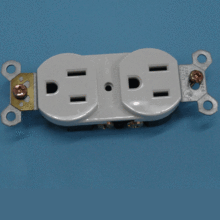 American Duplex Receptacle Outlet 15A 125V -Resistant Receptacle
