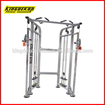 Dual adjustable pulley sports and fitness equipment