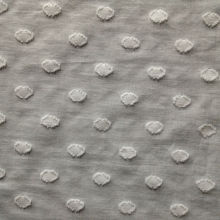100% cotton voile fabric, dot jacquard fabric for dress