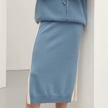 Quality winter wool cashmere skirt