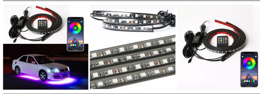Vibrant APP-Controlled LED Strip Lights for Automotive Customization