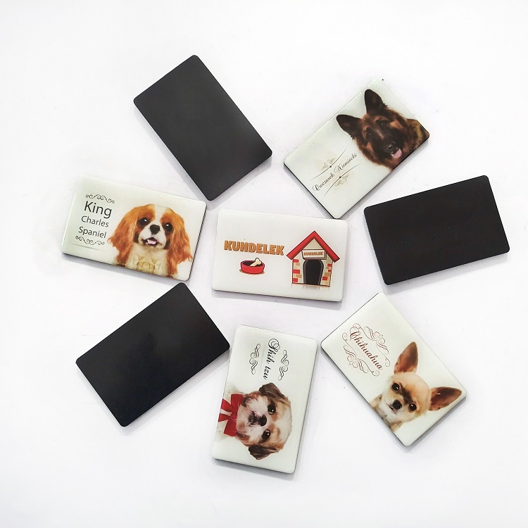 Factory wholesale rectangle 65*90mm magnets for fridge souvenir,resin fridge magnet