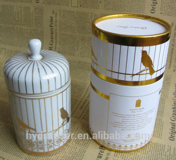 Ceramic Jar with Ceramic Lid Scented Candles