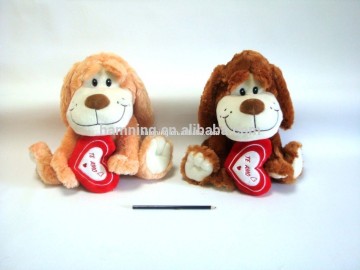 30cm super cute plush dog toys for valentine day