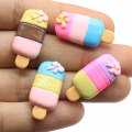 Großhandel bunte Eis am Stiel Harz Handwerk Simulation süße Sommer Essen Kawaii Ornament Charms Scrapbook machen Haarnadel Zubehör