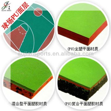 PU surface for sports