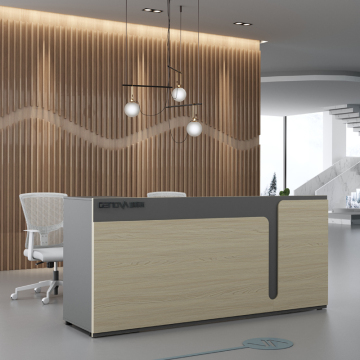 Nordic Wooden Office Reception Desk Furniture