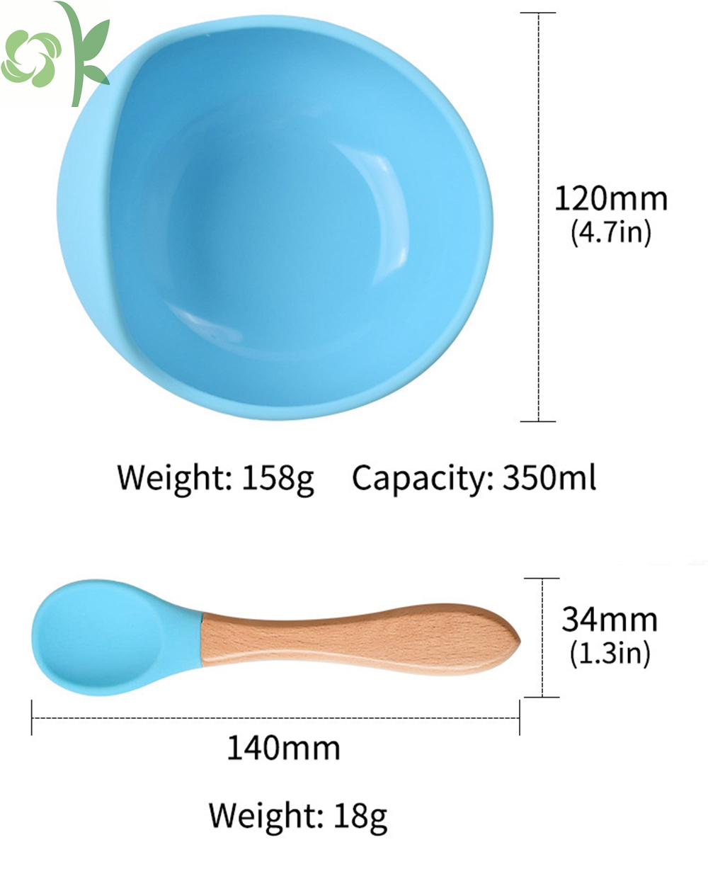 Silicone Baby Feeding Sets Waterproof