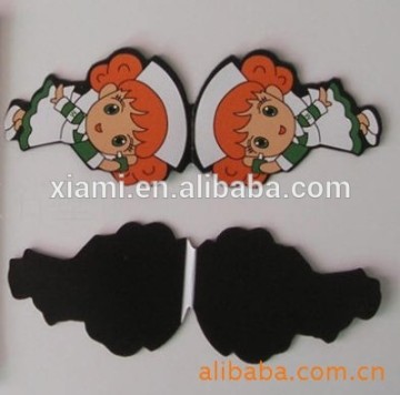 high sale beautiful girl shape rubber metal book mark