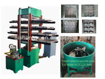 Waste Tire Rubber Floor Tile Production Line /Waste Rubber Tyre Recycle plan machine