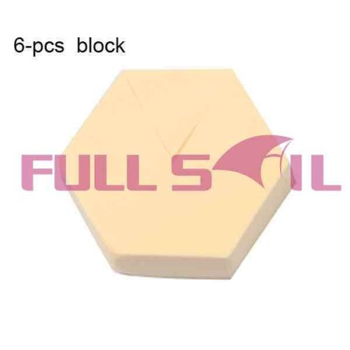 Hexagon sponge wedge latex cosmetic sponge