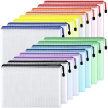 PVC Mesh Zippered Document Folder Bag