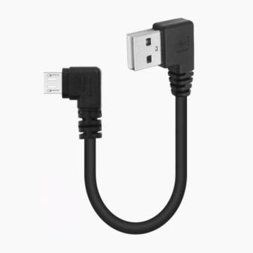 Left Angled Micro USB to Type A