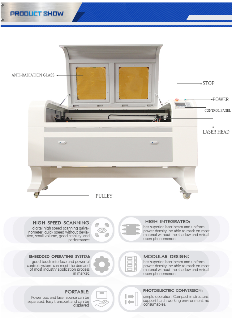 CO2 Laser engraving and cutting machine