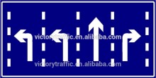 Reflectorized traffic safety signage, Road signage for guiding