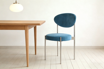 Luxury Silver Leg Velvet Chair