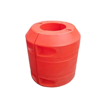 Pipe Laying Construction: Buoy Laying Vessel and Buoys