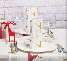 Biodegradable Customized Table Cover Tissue Paper Cloth - Eco-Friendly Waterproof Paper Tablecloth