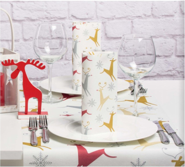 Biodegradable Customized Table Cover Tissue Paper Cloth - Eco-Friendly Waterproof Paper Tablecloth