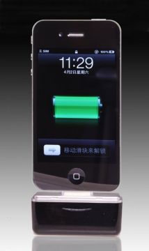 1500mah Capacity Iphone 4 Extended Battery Case With Data Transmission For Ipod Series